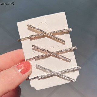 Set 2 Kẹp Tóc Đính Đá Pha Lê Đơn Giản Cho Cô Dâu