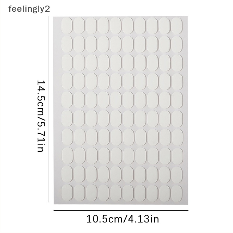 Set 100 Băng Keo Hai Mặt Bằng acrylic Trong Suốt Dùng Trưng Bày Móng Tay Không Cắt