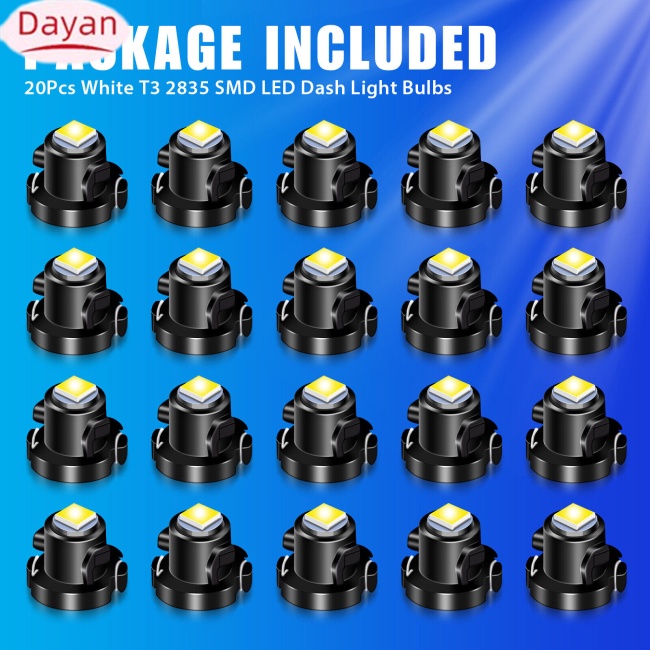 Set 20 Bóng Đèn led t3-8mm Cho Xe Ô Tô