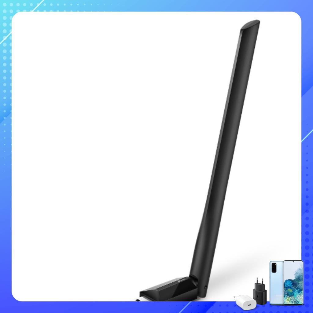 USB thu Wi Fi Băng Tần Kép Độ Lợi Cao TP LINK AC600 T2U Plus gắn cho máy tính