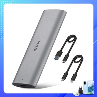 Hộp ổ cứng(Box) chuyển M.2 NVME (PCIe) sang USB 3.1 SSK HE C327 C326- Biến SSD M.2 NVMe thành ổ cứng di động