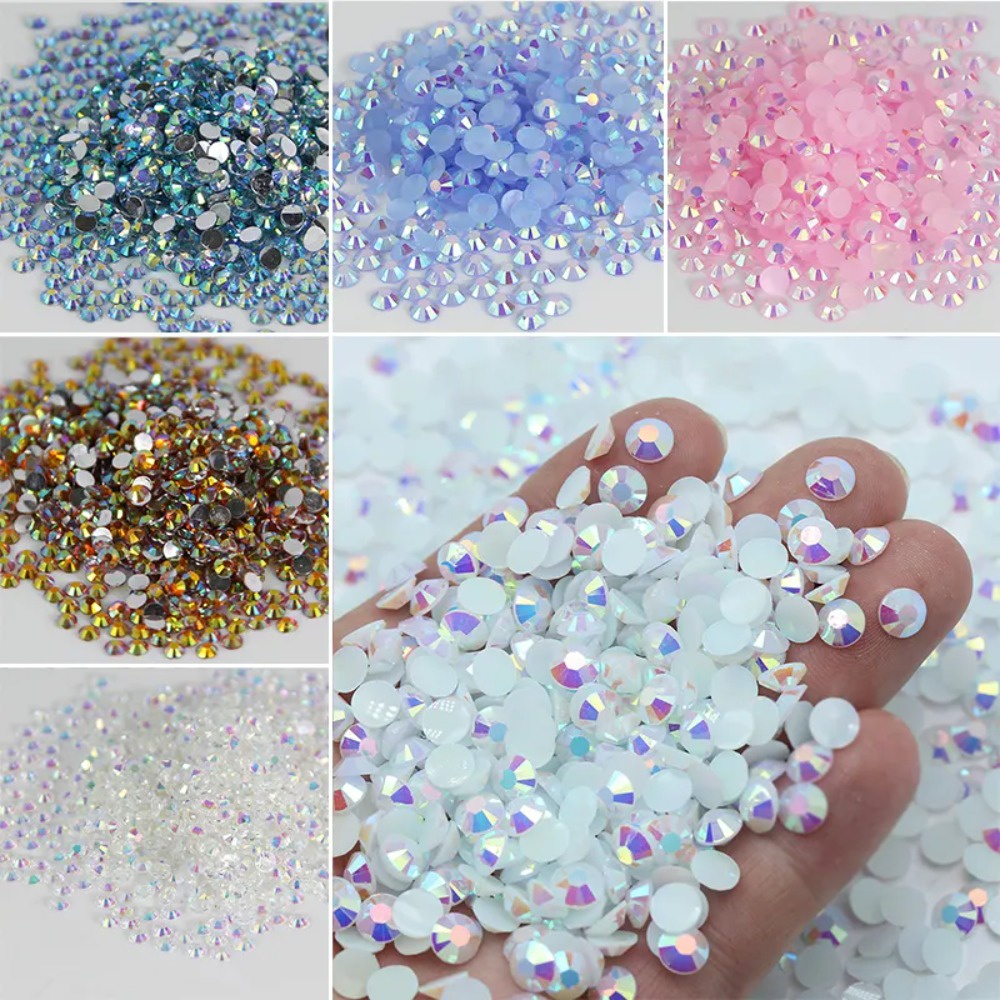 Bán Chạy Đá Thạch Pha Lê ab Không Nóng 4mm / 5mm Sửa Chữa Trang Trí Móng Tay diy