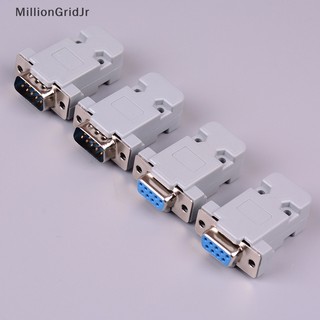 Bộ 2 đầu nối ổ cắm rs232 db9 9 pin rs232 bằng đồng jr