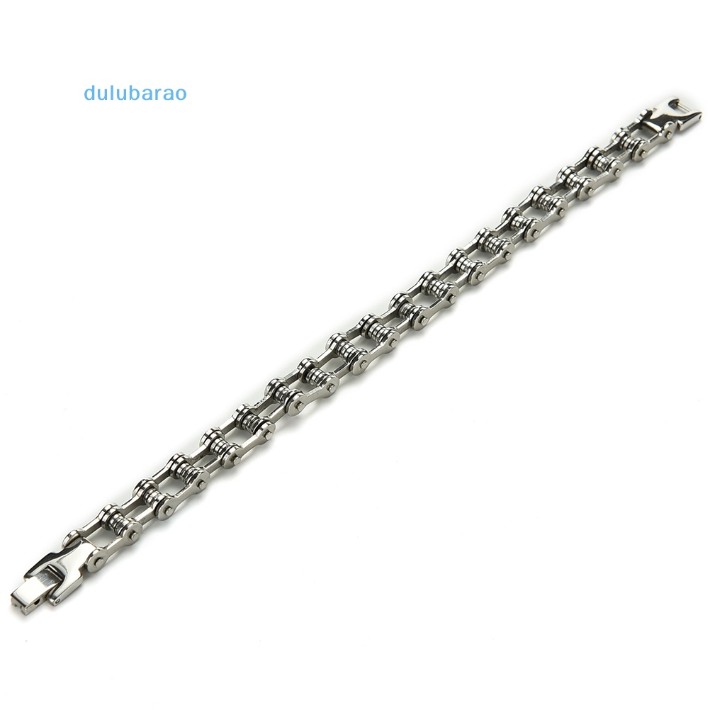 Ul Vòng Tay Xích Xe Đạp / Xe Máy Bằng Thép Không Gỉ 8.5 "Phong Cách punk Cho Nam