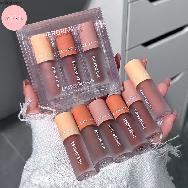 Phấn Mắt Dạng Kem HERORANGE Bền Màu Lâu Trôi Dễ Lên Màu