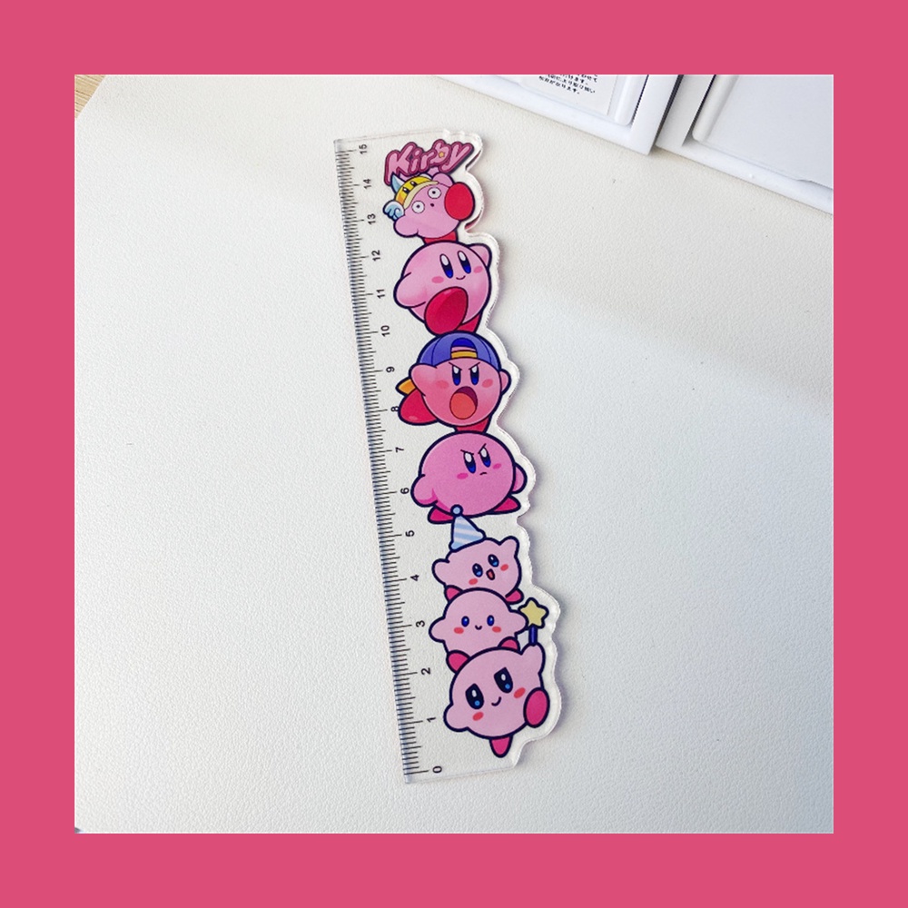 SANRIO Thước Đo Hoạt Hình winnie the pooh 15cm Bằng acrylic Dễ Thương Cho Học Sinh