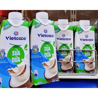 1 Thùng 12 Hộp Sữa Dừa UHT Vietcoco Bổ Sung Canxi Hộp 330ml - Hàng Chuẩn