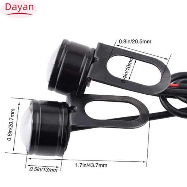 Đèn led 3 Bóng 12v gw250 Trang Trí Gương Chiếu Hậu Xe Mô Tô