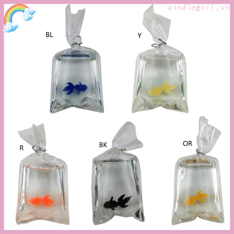 Mặt Dây Chuyền Hình Cá Vàng Bằng resin diy