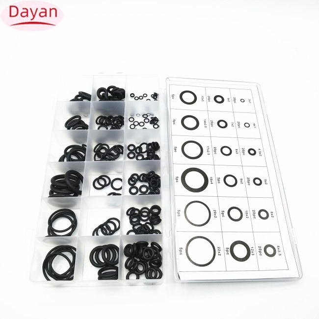 Hộp 225 Vòng Đệm Cao Su Hình Chữ o Sửa Chữa Máy Điều Hòa Xe Hơi