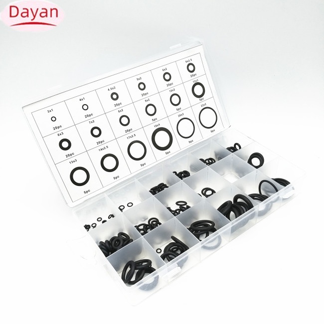 Hộp 225 Vòng Đệm Cao Su Hình Chữ o Sửa Chữa Máy Điều Hòa Xe Hơi