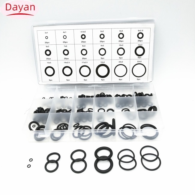 Hộp 225 Vòng Đệm Cao Su Hình Chữ o Sửa Chữa Máy Điều Hòa Xe Hơi