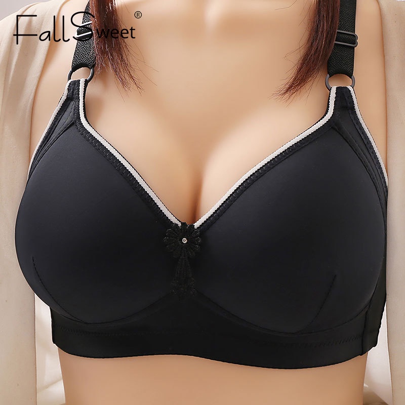 Áo lót FALLSWEET 36-44 nâng ngực không gọng mềm mại thoải mái cho phụ nữ trung niên