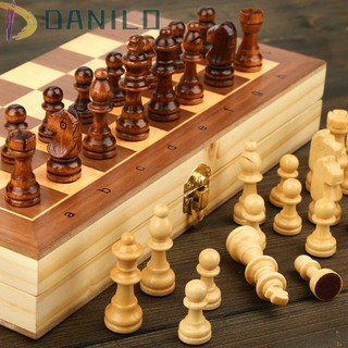 Danielo bộ cờ vua 1 bộ cờ vua bằng gỗ gấp gọn tiện dụng