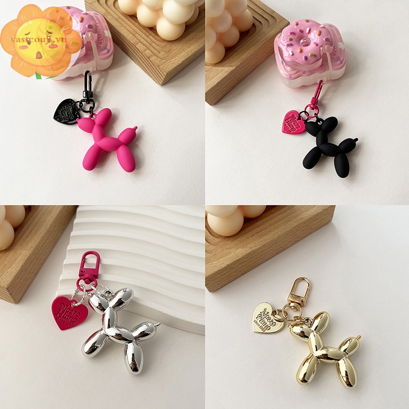 Vastji Móc Chìa Khóa Hình Chú Chó Và Bong Bóng Dễ Thương