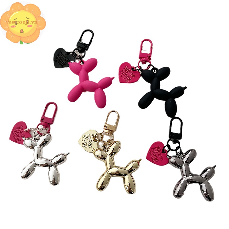 Vastji Móc Chìa Khóa Hình Chú Chó Và Bong Bóng Dễ Thương