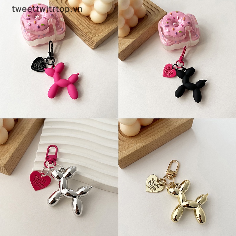 Trtop Móc Khóa Hình Chú Chó Và Bong Bóng Dễ Thương