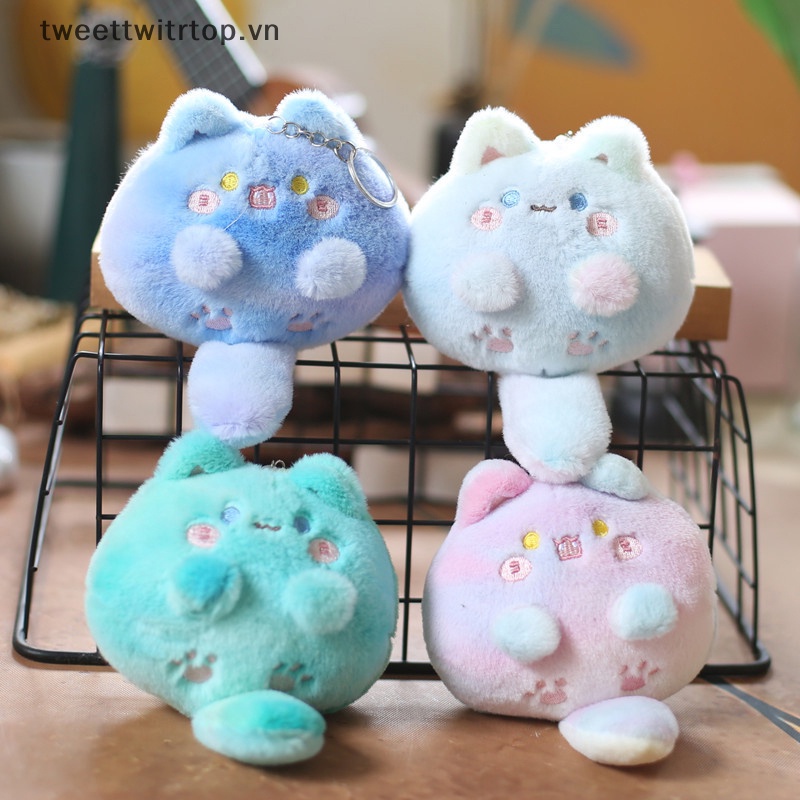 Trtop Móc Khóa Hình Mèo Nhồi Bông Nhiều Màu Đáng Yêu Cho Bé vn