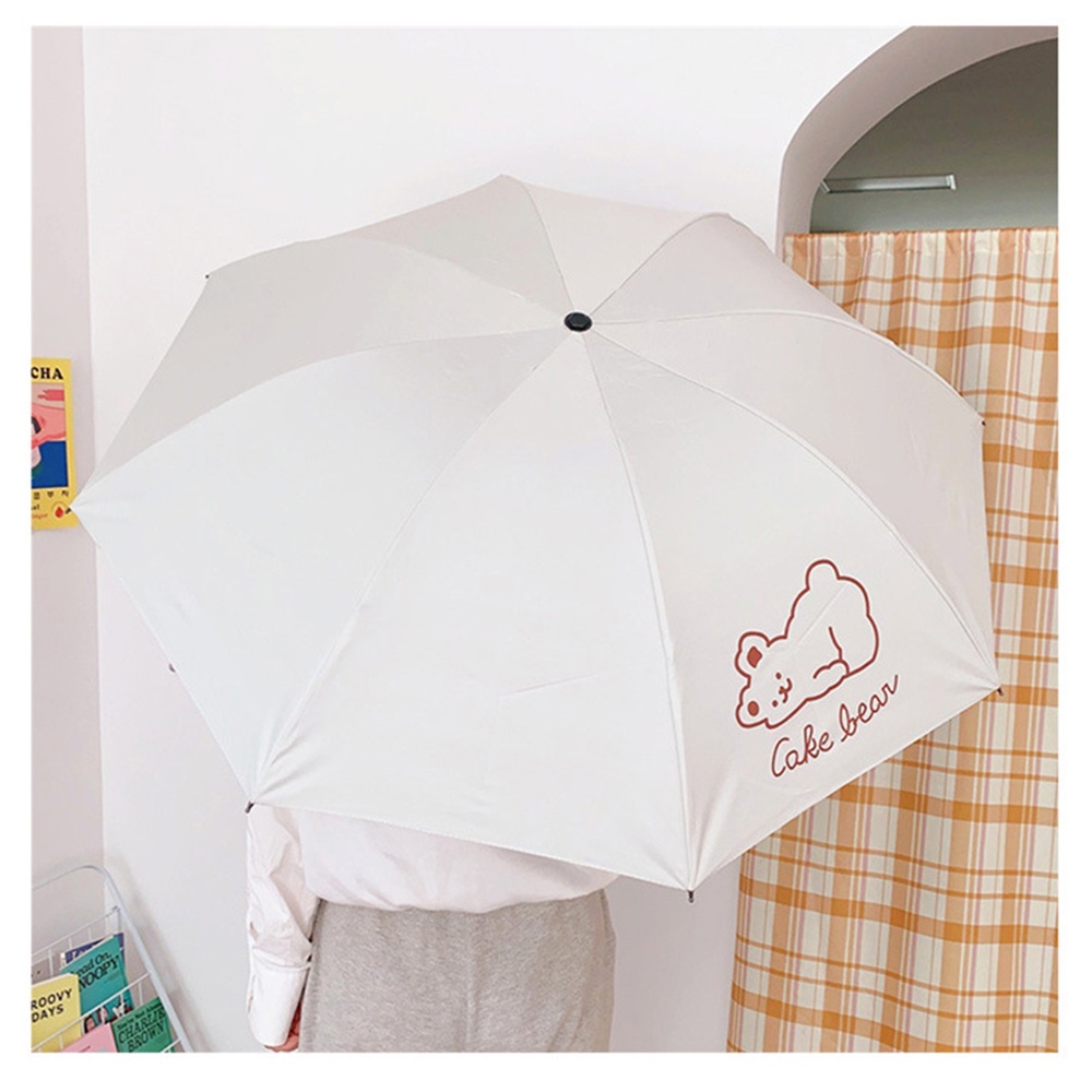 Hoạt Hình Dễ Thương Cún Con Gấu Upf50+ Dù Học Sinh Gấp Di Động Ô Dù Cho Bé Gái -Rosser2