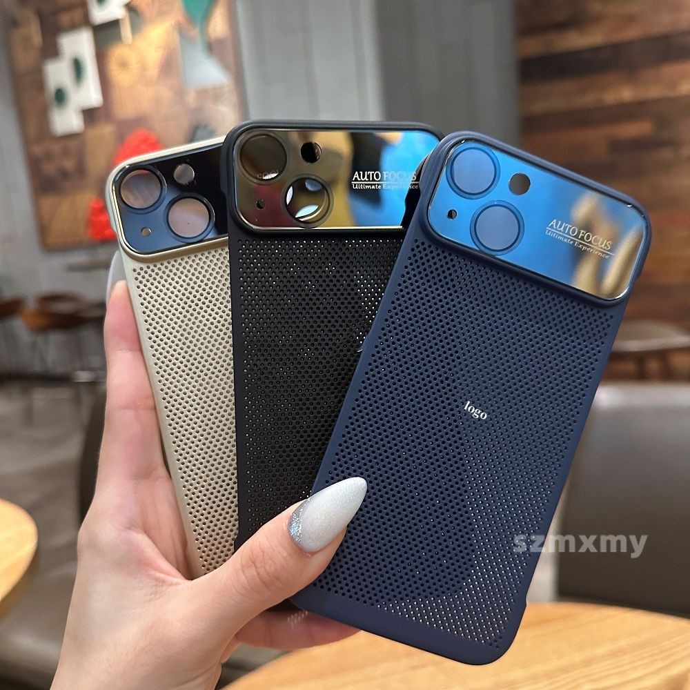 Ốp Điện Thoại Chống Sốc Kiểu Lưới Tản Nhiệt Cho iphone 15 12 13 14 pro max