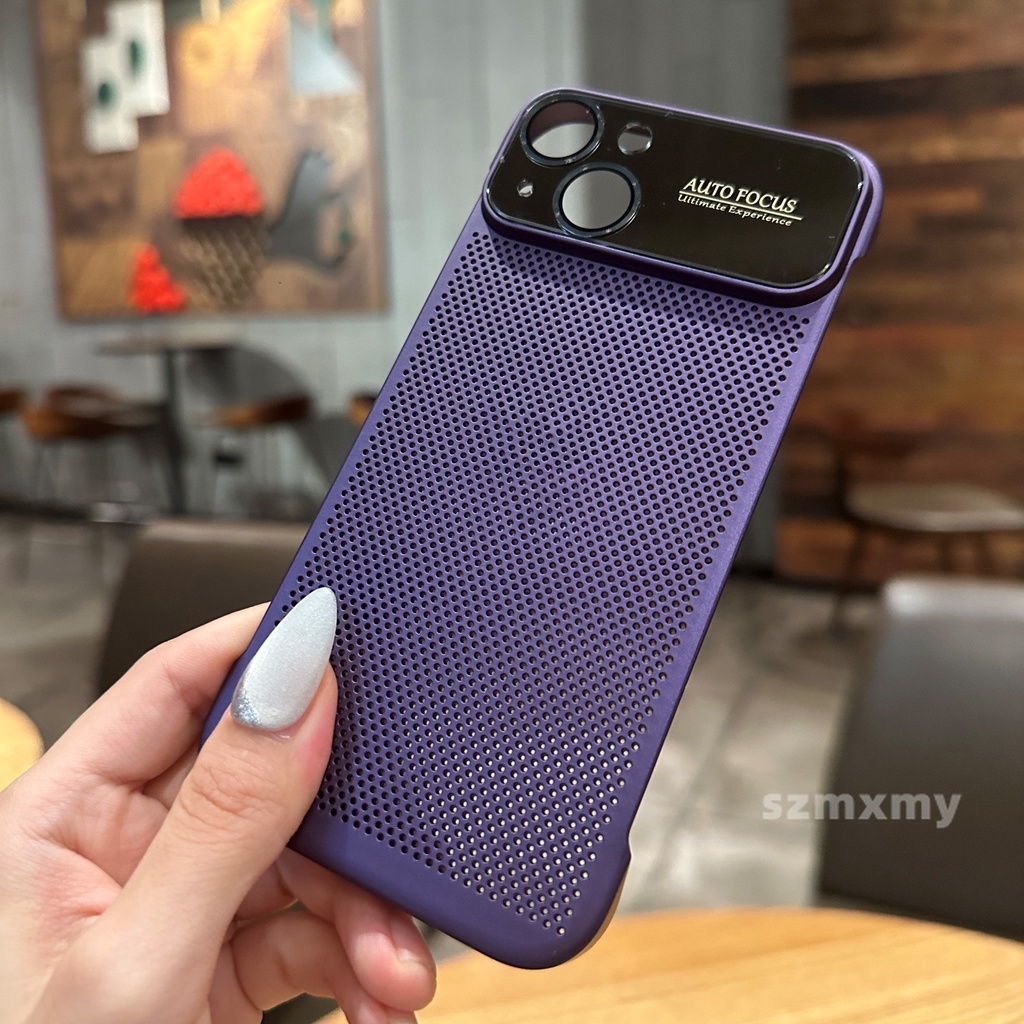 Ốp Điện Thoại Chống Sốc Kiểu Lưới Tản Nhiệt Cho iphone 15 12 13 14 pro max