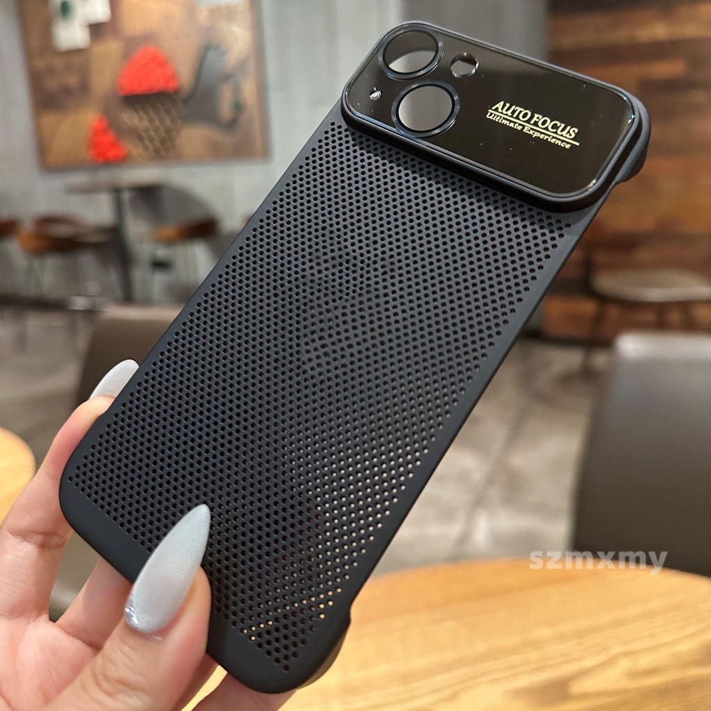 Ốp Điện Thoại Chống Sốc Kiểu Lưới Tản Nhiệt Cho iphone 15 12 13 14 pro max