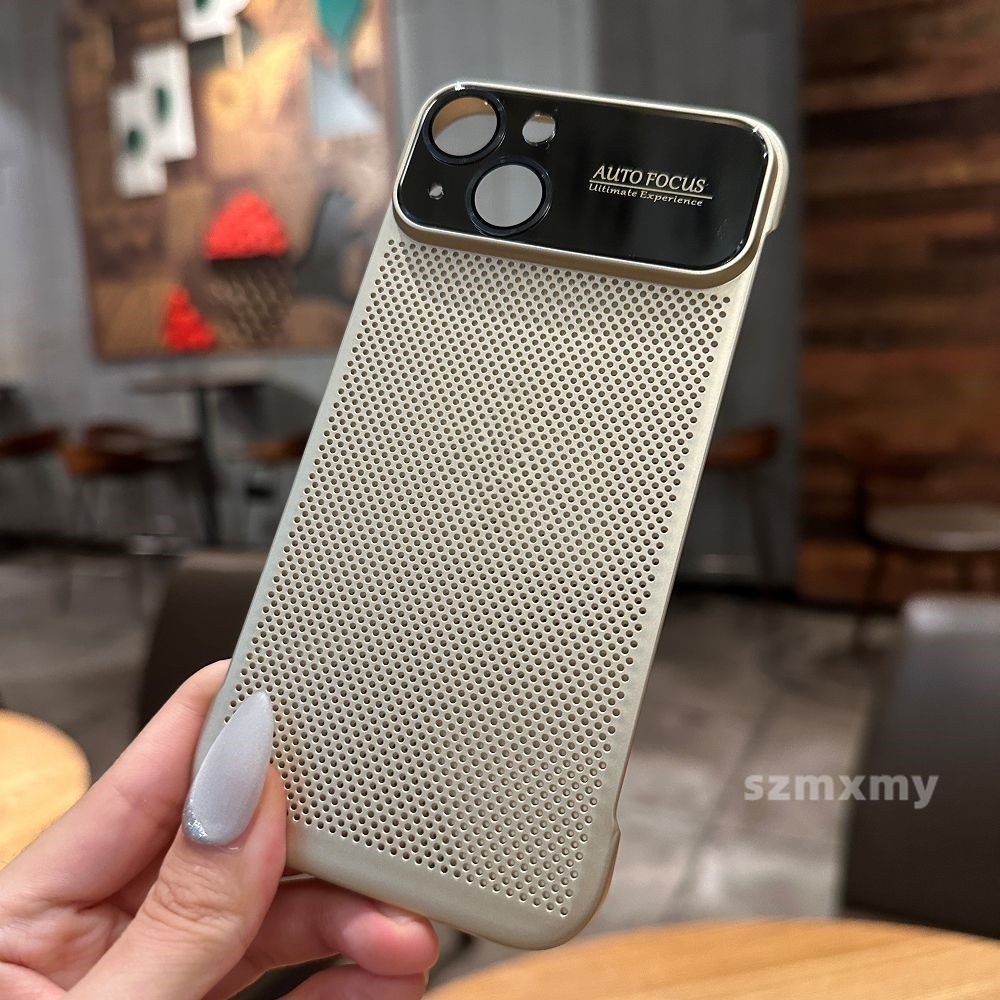 Ốp Điện Thoại Chống Sốc Kiểu Lưới Tản Nhiệt Cho iphone 15 12 13 14 pro max