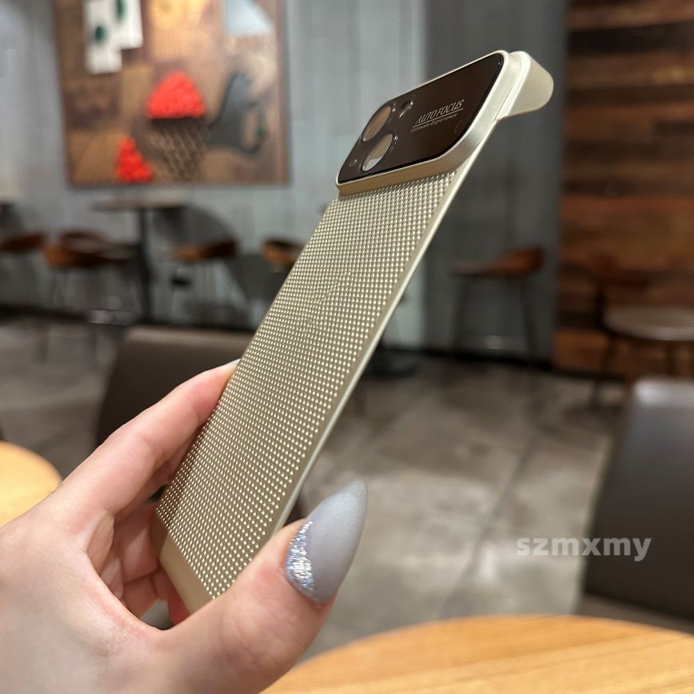 Ốp Điện Thoại Chống Sốc Kiểu Lưới Tản Nhiệt Cho iphone 15 12 13 14 pro max