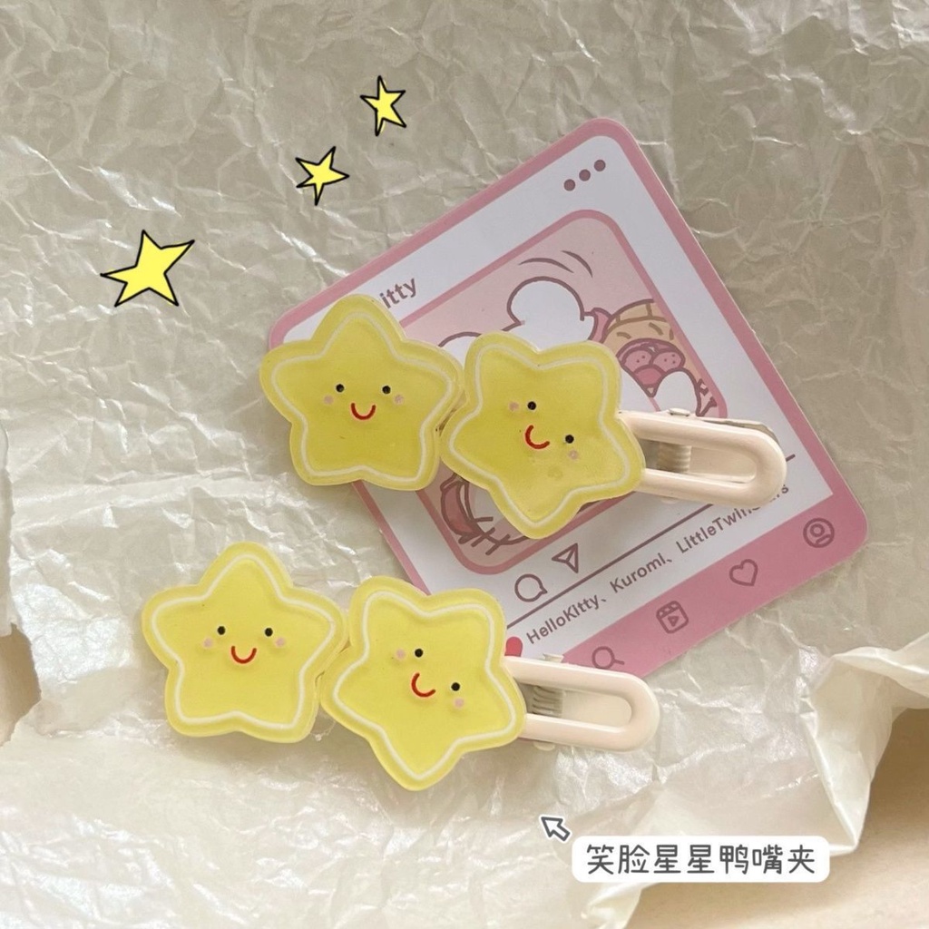 Kẹp Tóc Hình Đám Mây / Ngôi Sao / Đám Mây Ngọt Ngào