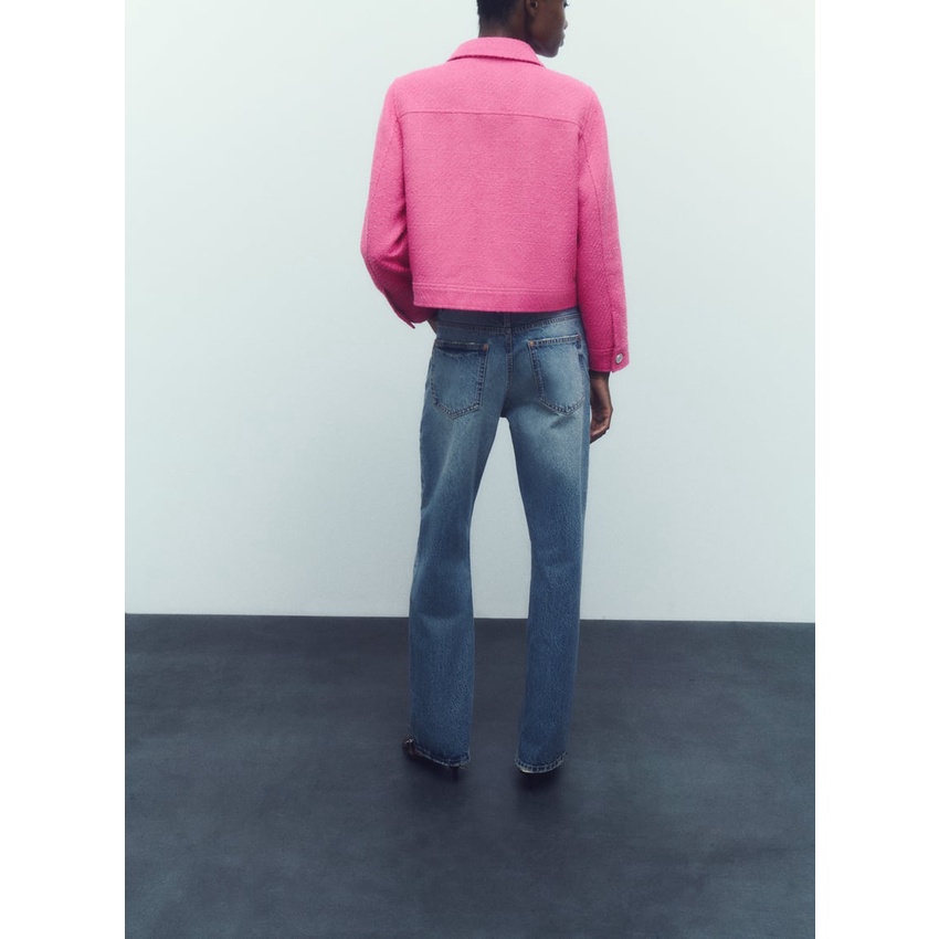 Zara Áo Khoác Dáng Rộng Thời Trang Mùa Thu Xinh Xắn 7102233