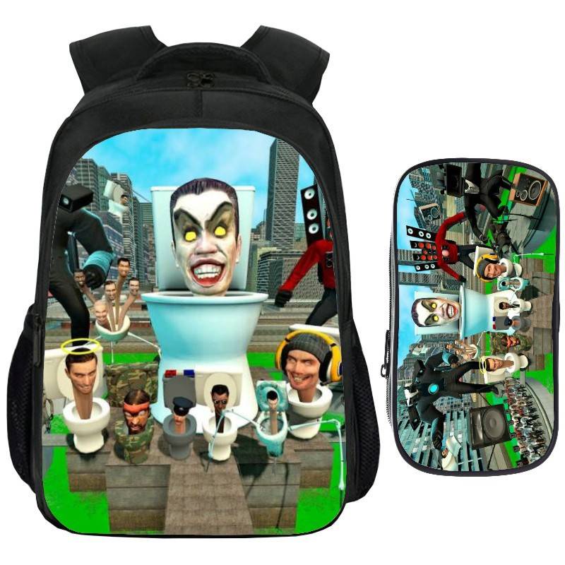 Good skibidi Túi Đựng Bút In Hình toilet Sức Chứa Lớn Thoáng Khí Đa Năng Cho Nam Sinh