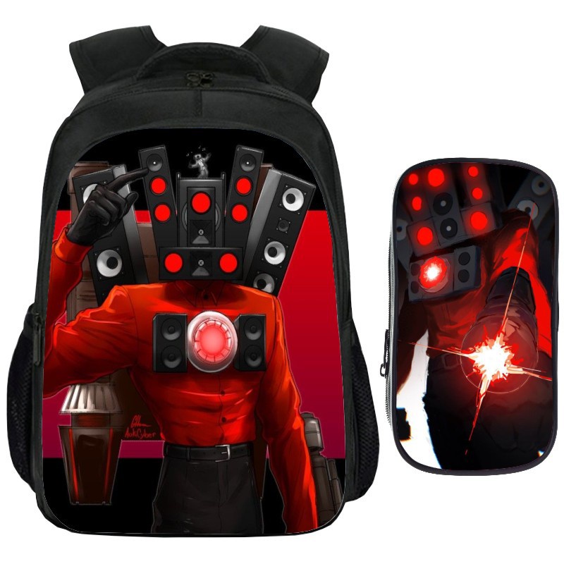 Good skibidi Túi Đựng Bút In Hình toilet Sức Chứa Lớn Thoáng Khí Đa Năng Cho Nam Sinh