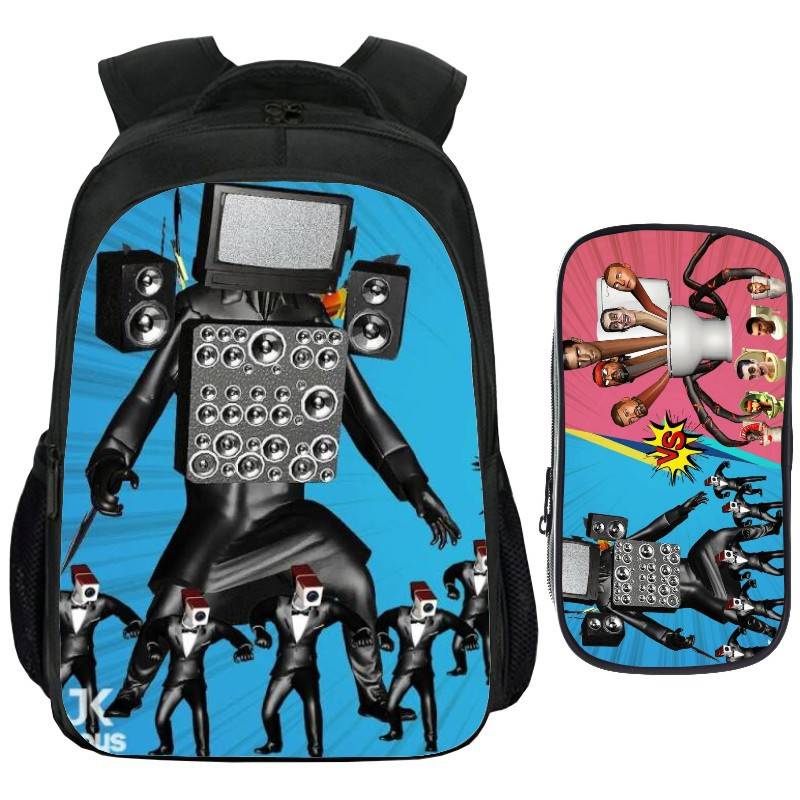 Good skibidi Túi Đựng Bút In Hình toilet Sức Chứa Lớn Thoáng Khí Đa Năng Cho Nam Sinh