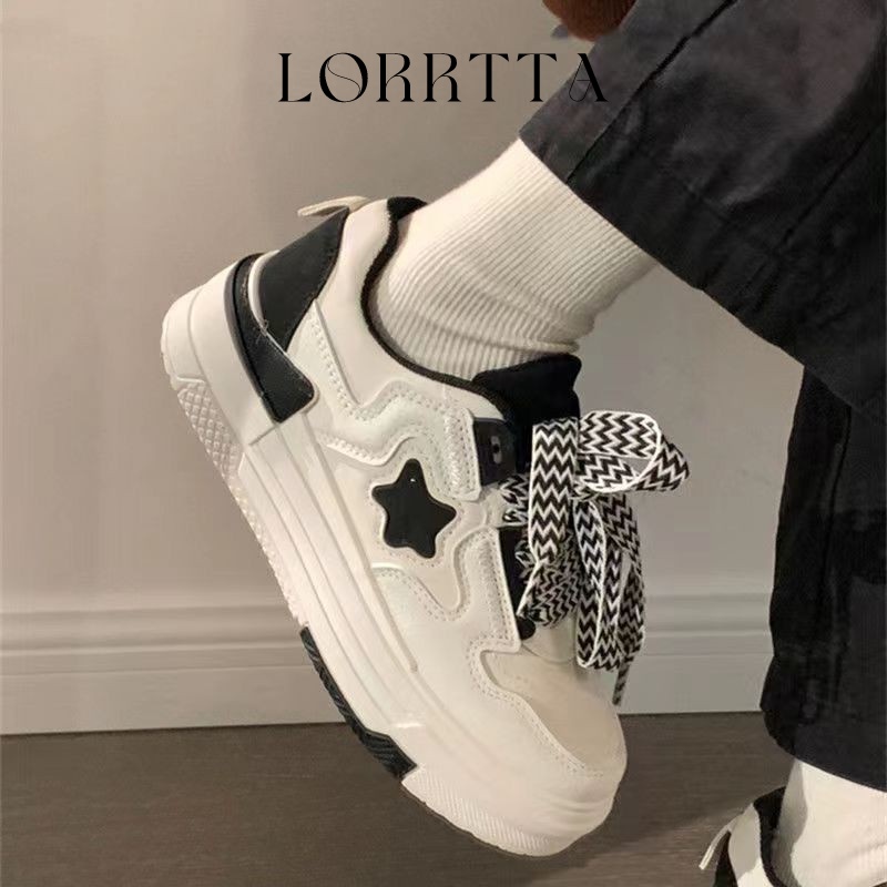 LORRTTA  Giày Thể Thao Vải Canvas Dế dày Phong Cách  CÓ SẴN chất đẹp ko bong tróc Cho Nữ B95F4E1 35Z230828