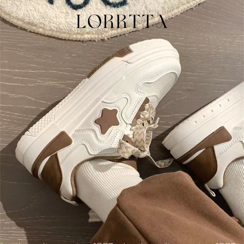 LORRTTA  Giày Thể Thao Vải Canvas Dế dày Phong Cách  CÓ SẴN chất đẹp ko bong tróc Cho Nữ B95F4E1 35Z230828