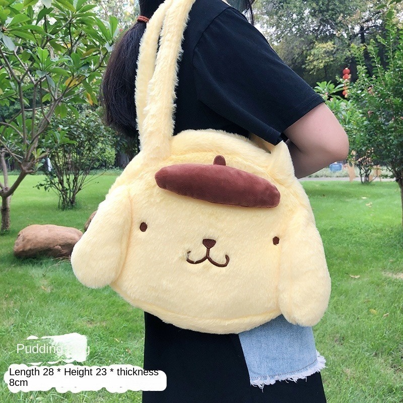 Sanrio ins cinnamoroll Túi Đeo Chéo Vai Nhồi Bông Hoạt Hình melody kuromi kawaii Dễ Thương Cho Nữ