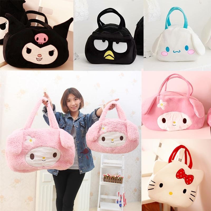 Sanrio ins cinnamoroll Túi Đeo Chéo Vai Nhồi Bông Hoạt Hình melody kuromi kawaii Dễ Thương Cho Nữ