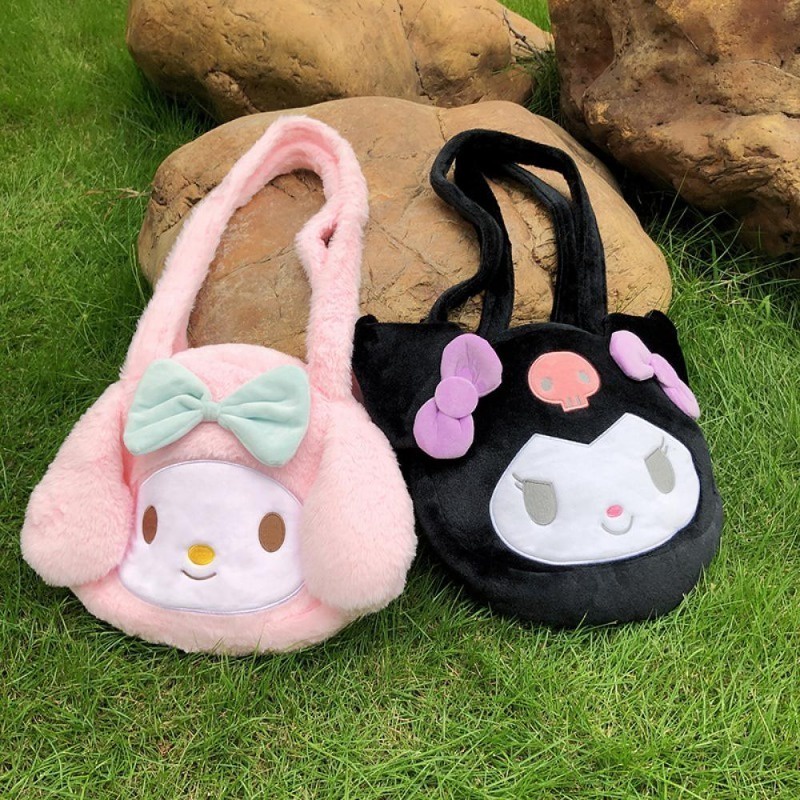 Sanrio ins cinnamoroll Túi Đeo Chéo Vai Nhồi Bông Hoạt Hình melody kuromi kawaii Dễ Thương Cho Nữ