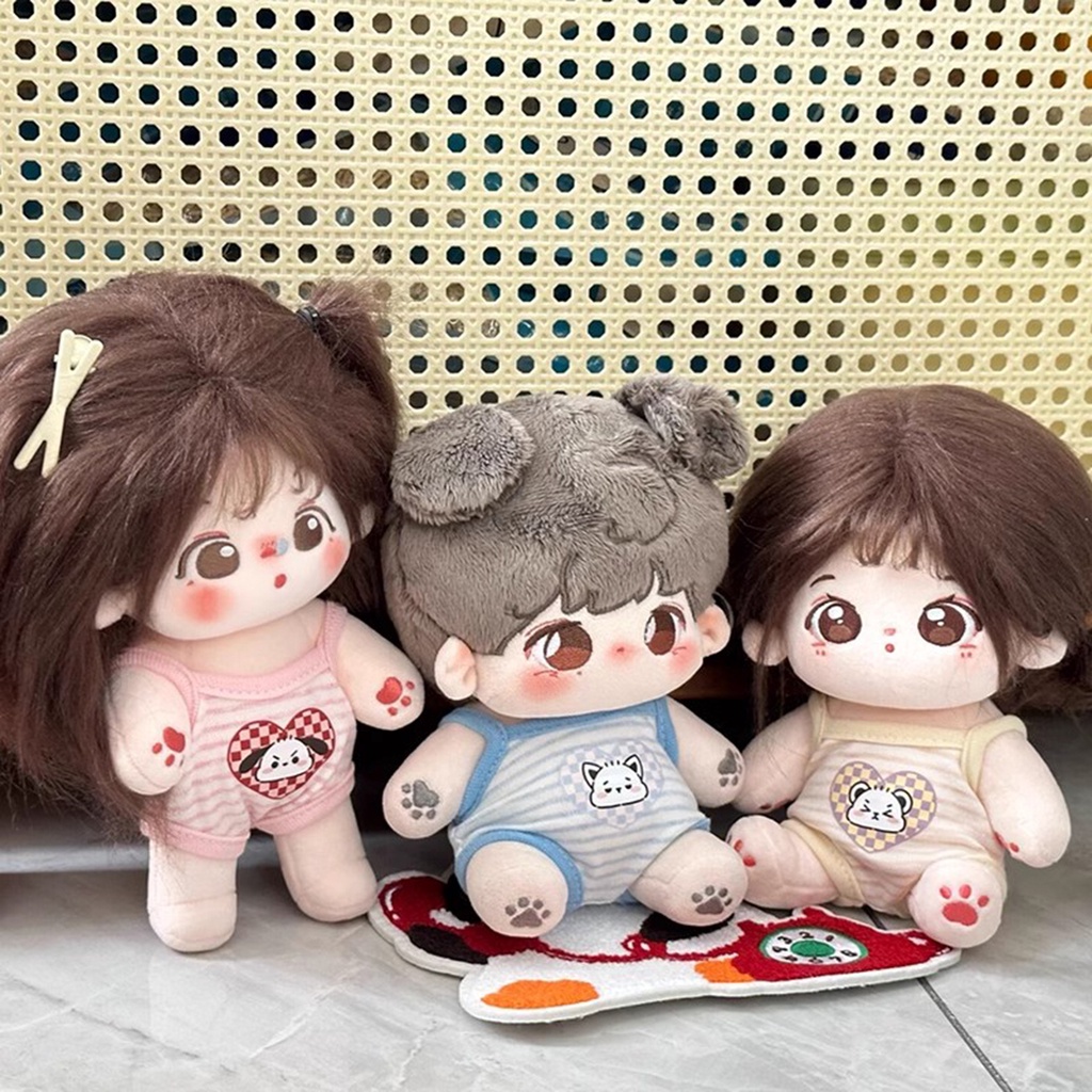 Mới set Đồ Hai Dây Bằng Vải cotton 10cm Phong Cách Hàn Quốc Dễ Thương Dành Cho Búp Bê