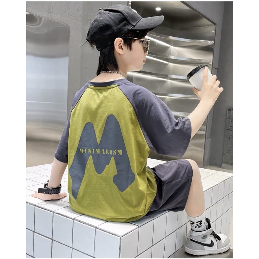 Bộ thun cotton bé trai RL LD2372