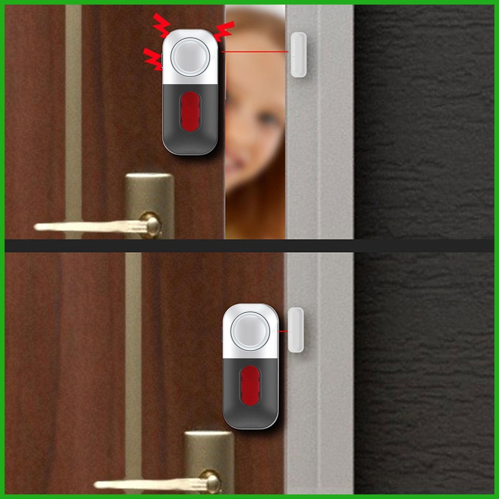 Chuông Báo Động Chống Trộm Gắn Cửa Sổ / Cửa Ra Vào 125db Tiết Kiệm Năng Lượng