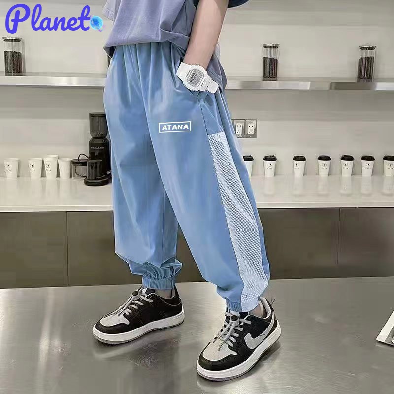 Planet Quần Dài Thể Thao Chống Muỗi Thoáng Khí Nhanh Khô Thời Trang Phong Cách Hàn Quốc Cho Bé Trai Và Gái