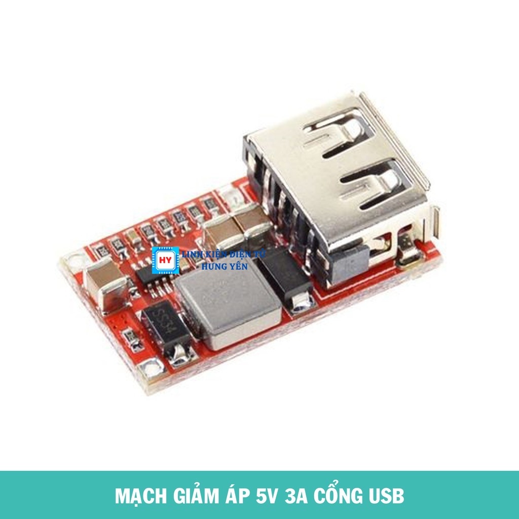 (GIÁ SỈ) Mạch giảm áp DC-DC 5V 3A cổng USB - Mạch sạc điện thoại 5V 3A