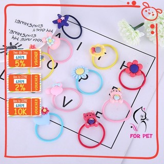 🌈 dây buộc tóc nylon dễ thương cho thú cưng - dây thun buộc tóc chó mèo