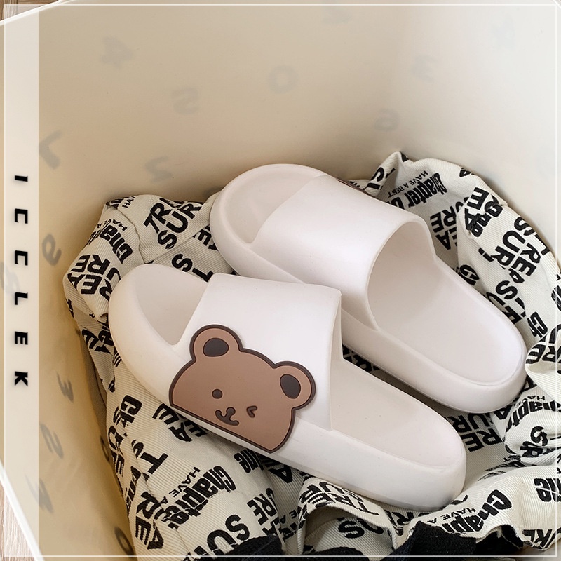 ICCLEK dép nữ dép bánh mì nữ Thoải mái Giày dép B90H2WS 35Z230828