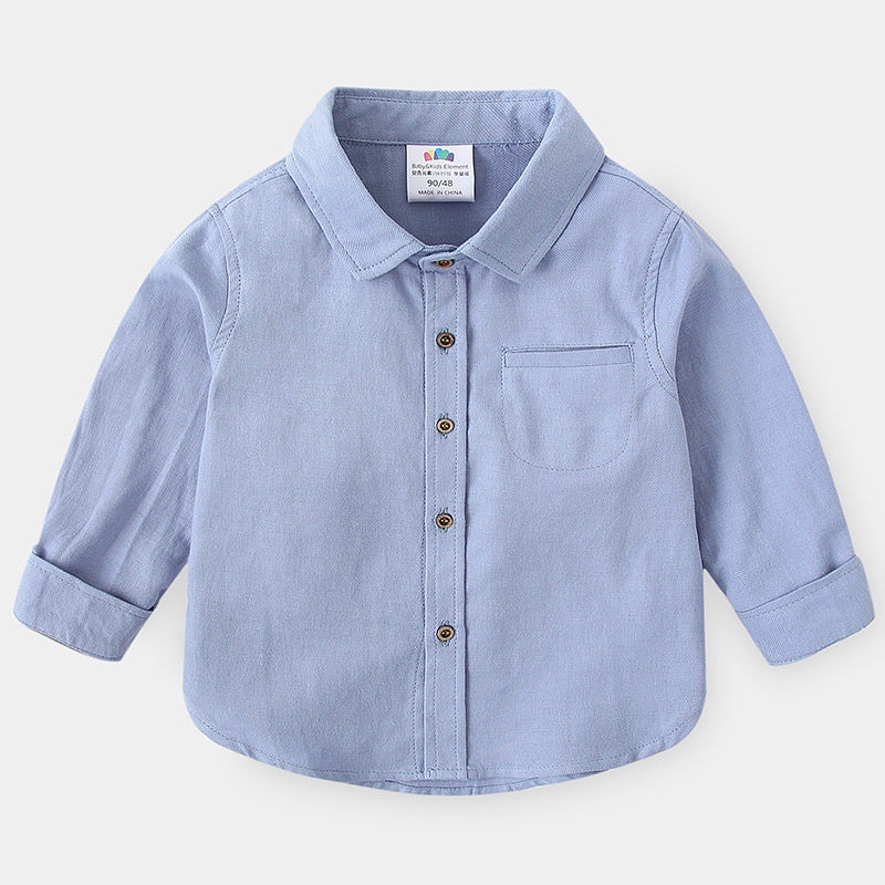 Áo Sơ Mi Dài Tay Thiết Kế Mới Thời Trang Mùa Thu Đông Dành Cho Bé Trai