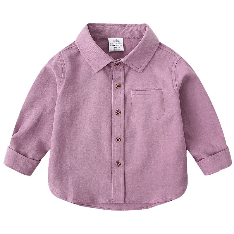 Áo Sơ Mi Dài Tay Thiết Kế Mới Thời Trang Mùa Thu Đông Dành Cho Bé Trai