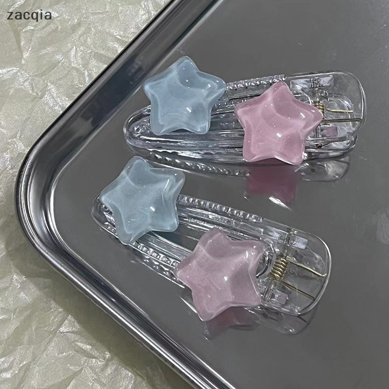 Kẹp Tóc Hình Ngôi Sao Năm Cánh Màu Hồng Xanh Lam Ngọt Ngào Đáng Yêu Quyến Rũ Cho Nữ y2k vn