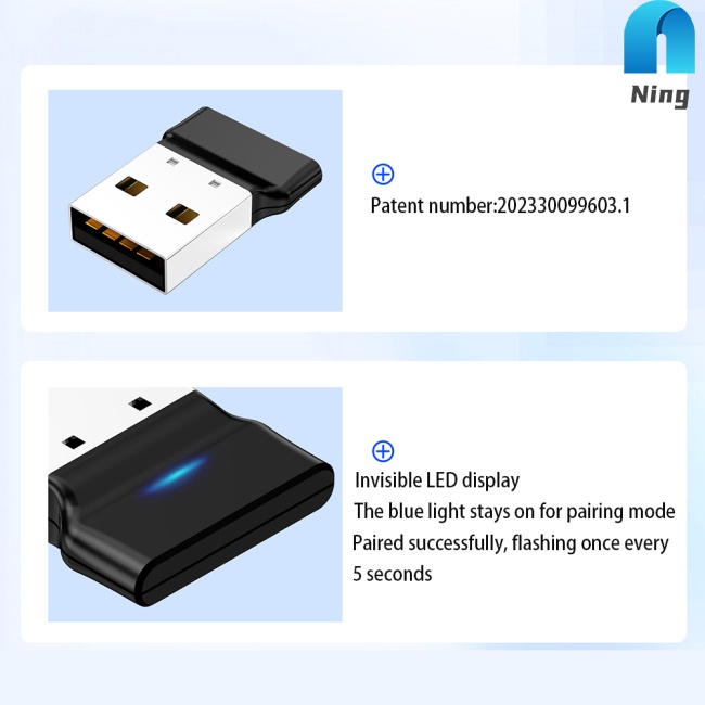 Usb Nhận Tín Hiệu bluetooth 5.3 Cho Máy Tính Bàn laptop