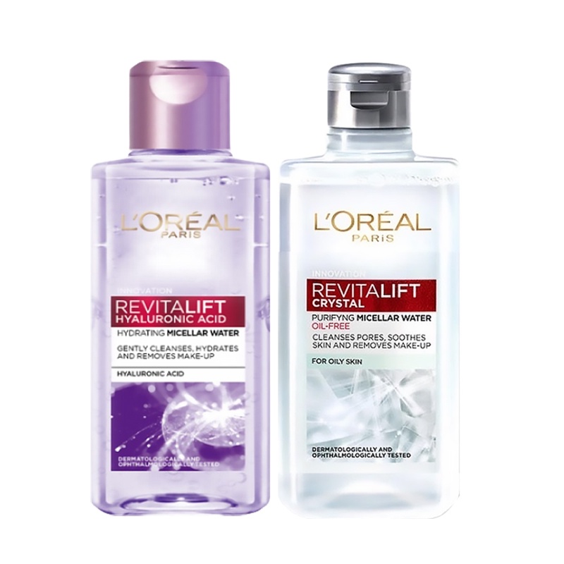 Bộ 2 tẩy trang cấp ẩm & kiềm dầu L'Oreal Paris